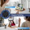 DTTO Rotating Case for iPad 9th/8th/7th Generation 10.2 Inch 2021/2020/2019, 360 Degree Rotating Premium Leather Folio Stand Protective Cover with Pencil Holder - Auto Wake/Sleep and Hand Strap, Brown