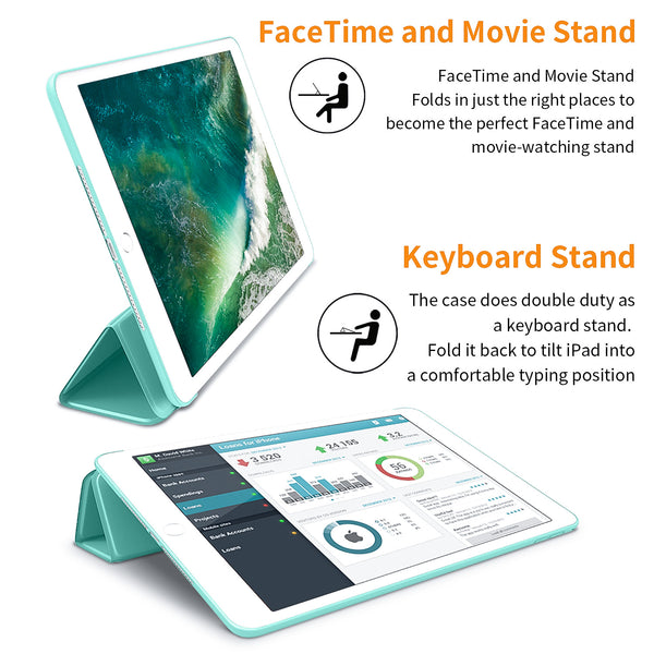 iPad Mini Case for iPad Mini 3/2 / 1, DTTO Ultra Slim Lightweight Smart Case Trifold Cover Stand with Flexible Soft TPU Back Cover for iPad Apple Mini, Mini 2, Mini 3 [Auto Sleep/Wake],NavyBlue