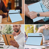 DTTO iPad Air 5th Generation Case (2022) / iPad Air 4th Generation Case (2020) 10.9 Inch, Premium Leather Business Folio Stand Cover with Pencil Holder [2nd Pencil Charging] for iPad Air 5/4, Brown