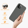 DTTO Compatible with iPhone 12/12 Pro Case,Shockproof Silicone [Romance Series] Cover [Enhanced Camera and Screen Protection] with Honeycomb Grid Cushion for iPhone 12 6.1” 2020,Midnight Green