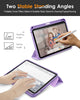 DTTO for iPad Mini 6 Case 2021 with Pencil Holder, Slim Smart Smooth Trifold Stand Front Cover [Auto Sleep/Wake] with Hard PC Clear Back Cover for Apple iPad Mini 6th Generation 8.3 Inch, Marble Green