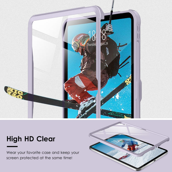 DTTOCASE iPad 10th Generation Kickstand Protective Case 2022,iPad 10.9 Inch Cover with Matte Frosted Shockproof Back [Anti-Fingerprint,Anti-Scratch,Support Touch ID,Camera Protection]-Black