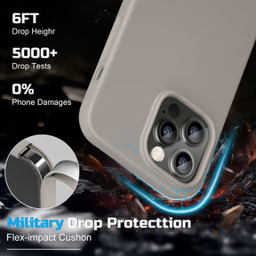 DTTO Compatible with iPhone 14 Pro Max Case, Ultra Slim Soft Premium Liquid Silicone [Military Grade Drop Protection] Full-Body Protective Bumper Phone Case for iPhone 14 Pro Max 6.7"(2022)- Orange