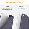 DTTO iPad 9th/ 8th/ 7th Generation 10.2 Case, Lightweight Soft TPU Back for iPad 10.2 Inch (2021/2020/2019) [Auto Wake/Sleep + Trifold Stand] - Rose Gold