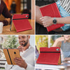 DTTO iPad Air 5th Generation Case (2022) / iPad Air 4th Generation Case (2020) 10.9 Inch, Premium Leather Business Folio Stand Cover with Pencil Holder [2nd Pencil Charging] for iPad Air 5/4, Brown