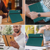 DTTO iPad Air 5th Generation Case (2022) / iPad Air 4th Generation Case (2020) 10.9 Inch, Premium Leather Business Folio Stand Cover with Pencil Holder [2nd Pencil Charging] for iPad Air 5/4, Brown