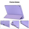 DTTO for iPad 9th/8th/7th Generation 10.2 inch 2021/2020/2019 Case, Premium Silk Pattern Slim Trifold Stand Cover - Lightweight Smart Auto Wake/Sleep Shell with Protective Hard Back, Matcha Green