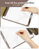 DTTOCASE iPad Pro 12.9 Case 6th / 5th / 4th / 3rd Generation 2022/2021 / 2020/2018,12.9 inch Clear Back Cover[Built-in Pencil Holder,Auto Sleep/Wake,Camera Protection] for iPad Pro-Blue Purple