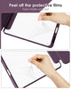 DTTOCASE iPad Pro 12.9 Case 6th / 5th / 4th / 3rd Generation 2022/2021 / 2020/2018,12.9 inch Clear Back Cover[Built-in Pencil Holder,Auto Sleep/Wake,Camera Protection] for iPad Pro-Blue Purple