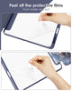 DTTOCASE iPad Pro 12.9 Case 6th / 5th / 4th / 3rd Generation 2022/2021 / 2020/2018,12.9 inch Clear Back Cover[Built-in Pencil Holder,Auto Sleep/Wake,Camera Protection] for iPad Pro-Blue Purple