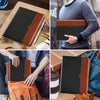 DTTO iPad Pro 12.9 6th / 5th / 4th / 3rd Generation Case 2022/2021/2020/2018, Premium Leather Folio Stand Cover with Built-in Apple Pencil Holder -Auto Wake/Sleep and Multi Viewing Angles,Brown