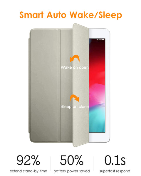 DTTO for iPad 9.7 Case 2018 iPad 6th Generation Case / 2017 iPad 5th Generation Case, Slim Fit Lightweight Smart Cover with Soft TPU Back Case for iPad 9.7 2018/2017 [Auto Sleep/Wake] - Navy Blue