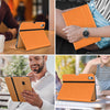 DTTO iPad Air 5th Generation Case (2022) / iPad Air 4th Generation Case (2020) 10.9 Inch, Premium Leather Business Folio Stand Cover with Pencil Holder [2nd Pencil Charging] for iPad Air 5/4, Brown