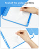 DTTOCASE for iPad Air Case 5th / 4th Generation 10.9 Inch (2022/2020),iPad Pro 11 Inch Case with Transparent Shockproof Back Cover[Built-in Pencil Holder,Auto Sleep/Wake,Camera Protection]-Blue Purple