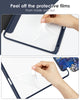 DTTOCASE for iPad Air Case 5th / 4th Generation 10.9 Inch (2022/2020),iPad Pro 11 Inch Case with Transparent Shockproof Back Cover[Built-in Pencil Holder,Auto Sleep/Wake,Camera Protection]-Blue Purple