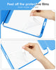 DTTOCASE iPad Pro 12.9 Case 6th / 5th / 4th / 3rd Generation 2022/2021 / 2020/2018,12.9 inch Clear Back Cover[Built-in Pencil Holder,Auto Sleep/Wake,Camera Protection] for iPad Pro-Blue Purple