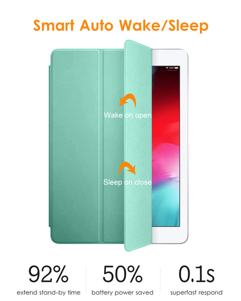 DTTO for iPad 9.7 Case 2018 iPad 6th Generation Case / 2017 iPad 5th Generation Case, Slim Fit Lightweight Smart Cover with Soft TPU Back Case for iPad 9.7 2018/2017 [Auto Sleep/Wake] - Navy Blue