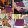 DTTO iPad Air 5th Generation Case (2022) / iPad Air 4th Generation Case (2020) 10.9 Inch, Premium Leather Business Folio Stand Cover with Pencil Holder [2nd Pencil Charging] for iPad Air 5/4, Brown