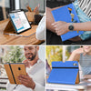 DTTO iPad 10th Generation Case 10.9 Inch 2022, Premium Leather Business Folio Stand Cover with Pencil Holder - Auto Wake/Sleep and Multiple Viewing Angles, Brown