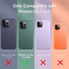DTTO Compatible with iPhone 13 Pro Case, Ultra Slim Soft Premium Liquid Silicone [Military Grade Drop Protection] Full-Body Protective Bumper Phone Case for iPhone 13 Pro 6.1" (2021) - Lavender