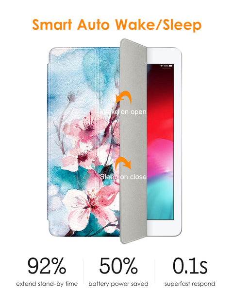 DTTO for iPad Air 2 Case (2014 Released), Ultra Slim Lightweight Smart Case Trifold Stand with Flexible Soft TPU Back Cover for Apple iPad Air 2 (Model A1566/A1567), Black