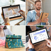 DTTO for Samsung Galaxy Tab A8 10.5 inch Case 2022, Premium Leather Business Folio Stand Cover with Built-in Hand Strap for Samsung Galaxy Tab A8 10.5’’ 2022 Model [SM-X200/X205/X207], Black