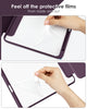 DTTOCASE for iPad Air Case 5th / 4th Generation 10.9 Inch (2022/2020),iPad Pro 11 Inch Case with Transparent Shockproof Back Cover[Built-in Pencil Holder,Auto Sleep/Wake,Camera Protection]-Blue Purple