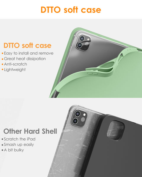 DTTOCASE iPad Pro 11 inch Case, Soft Smart Cover with Pencil Holder for iPad Pro 11-inch 4th/3rd/2nd/1st Generation (2022/2021/2020/2018 Released)，Auto Sleep/Wake, Midnight Blue