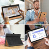 DTTO for Samsung Galaxy Tab A8 10.5 inch Case 2022, Premium Leather Business Folio Stand Cover with Built-in Hand Strap for Samsung Galaxy Tab A8 10.5’’ 2022 Model [SM-X200/X205/X207], Black