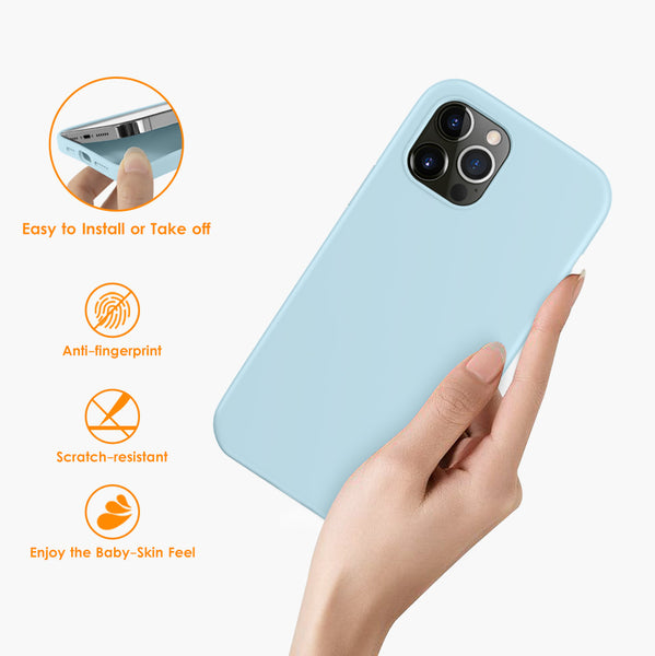 DTTO Compatible with iPhone 12/12 Pro Case,Shockproof Silicone [Romance Series] Cover [Enhanced Camera and Screen Protection] with Honeycomb Grid Cushion for iPhone 12 6.1” 2020,Midnight Green