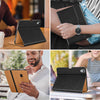 DTTO iPad Air 5th Generation Case (2022) / iPad Air 4th Generation Case (2020) 10.9 Inch, Premium Leather Business Folio Stand Cover with Pencil Holder [2nd Pencil Charging] for iPad Air 5/4, Brown