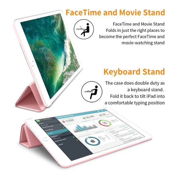 iPad Mini Case for iPad Mini 3/2 / 1, DTTO Ultra Slim Lightweight Smart Case Trifold Cover Stand with Flexible Soft TPU Back Cover for iPad Apple Mini, Mini 2, Mini 3 [Auto Sleep/Wake],NavyBlue