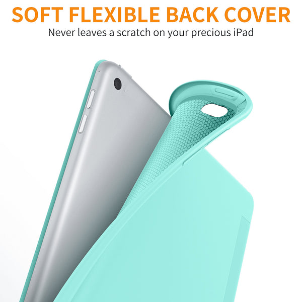 DTTO Case for iPad Mini 4,(Not Compatible with Mini 5th Generation 2019) Ultra Slim Lightweight Smart Case Trifold Stand with Flexible Soft TPU Back Cover for iPad mini4[Auto Sleep/Wake],Navy Blue