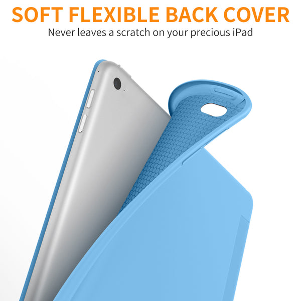 DTTO Case for iPad Mini 4,(Not Compatible with Mini 5th Generation 2019) Ultra Slim Lightweight Smart Case Trifold Stand with Flexible Soft TPU Back Cover for iPad mini4[Auto Sleep/Wake],Navy Blue