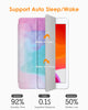 DTTO iPad 9th/ 8th/ 7th Generation 10.2 Case, Lightweight Soft TPU Back for iPad 10.2 Inch (2021/2020/2019) [Auto Wake/Sleep + Trifold Stand] - Rose Gold
