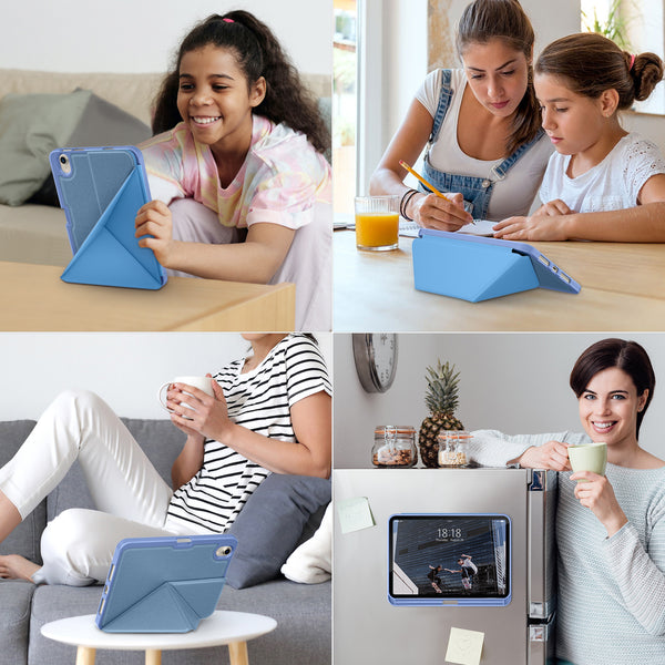 DTTO Case for iPad Mini 6th Gen 8.3 Inch 2021 with Pencil Holder, Multi - Angle Magnetic Standing Cover with TPU Back Shell [Auto Wake/Sleep], Black