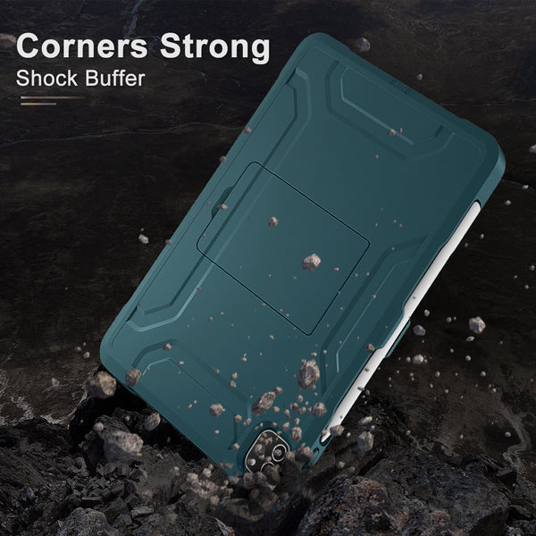 DTTO New iPad Pro 11 inch Case 2022(4th Gen)/2021(3rd Gen), [Screen Protector] Dual Layer Full Body Protection Cover with Pencil Holder, Also Fit iPad Pro 11’’ 2020&2018/iPad Air 5/Air 4 - Black