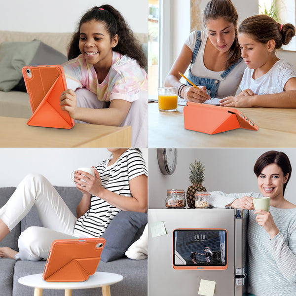 DTTO Case for iPad Mini 6th Gen 8.3 Inch 2021 with Pencil Holder, Multi - Angle Magnetic Standing Cover with TPU Back Shell [Auto Wake/Sleep], Black