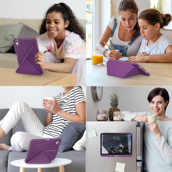 DTTO Case for iPad Mini 6th Gen 8.3 Inch 2021 with Pencil Holder, Multi - Angle Magnetic Standing Cover with TPU Back Shell [Auto Wake/Sleep], Black