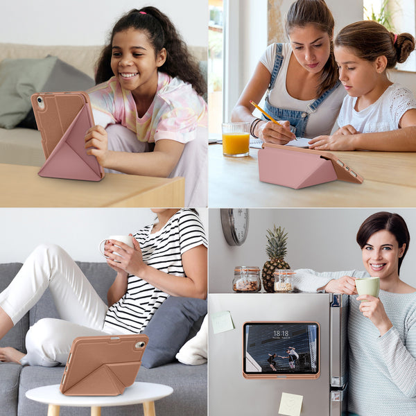 DTTO Case for iPad Mini 6th Gen 8.3 Inch 2021 with Pencil Holder, Multi - Angle Magnetic Standing Cover with TPU Back Shell [Auto Wake/Sleep], Black