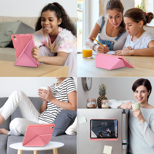 DTTO Case for iPad Mini 6th Gen 8.3 Inch 2021 with Pencil Holder, Multi - Angle Magnetic Standing Cover with TPU Back Shell [Auto Wake/Sleep], Black