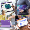 DTTO iPad 10th Generation Case 10.9 Inch 2022, Slim Tri-fold Stand Soft TPU Back with Pencil Holder for iPad 10 Case - Support Touch ID, Auto Sleep/Wake, and Honeycomb Grid Cushion, Black