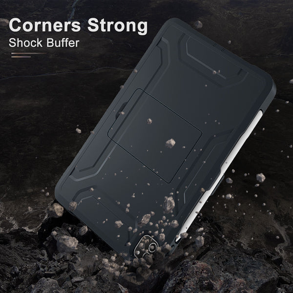 DTTO New iPad Pro 11 inch Case 2022(4th Gen)/2021(3rd Gen), [Screen Protector] Dual Layer Full Body Protection Cover with Pencil Holder, Also Fit iPad Pro 11’’ 2020&2018/iPad Air 5/Air 4 - Black