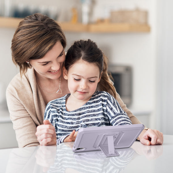 DTTO Shockproof Case for iPad Mini 6 2021, Dual Layer Full Body Tough Rugged Stand Cover Case, Built-in Screen Protector and Pencil Holder for iPad Mini 6 8.3 inch 2021 Release, Deep Black