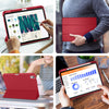 DTTO iPad 10th Generation Case 10.9 Inch 2022, Slim Tri-fold Stand Soft TPU Back with Pencil Holder for iPad 10 Case - Support Touch ID, Auto Sleep/Wake, and Honeycomb Grid Cushion, Black