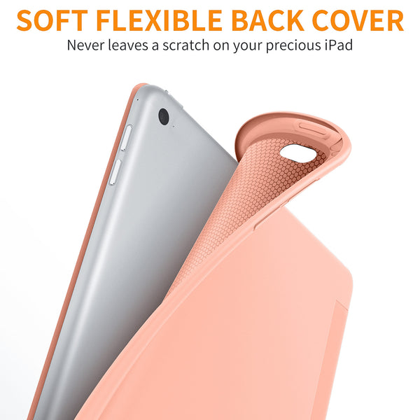 DTTO Case for iPad Mini 4,(Not Compatible with Mini 5th Generation 2019) Ultra Slim Lightweight Smart Case Trifold Stand with Flexible Soft TPU Back Cover for iPad mini4[Auto Sleep/Wake],Navy Blue