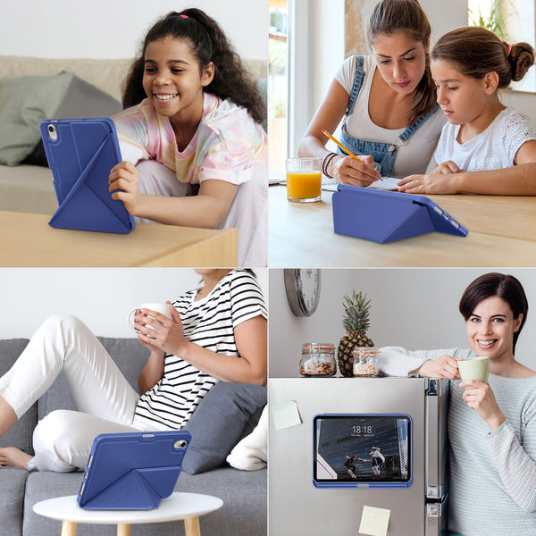 DTTO Case for iPad Mini 6th Gen 8.3 Inch 2021 with Pencil Holder, Multi - Angle Magnetic Standing Cover with TPU Back Shell [Auto Wake/Sleep], Black