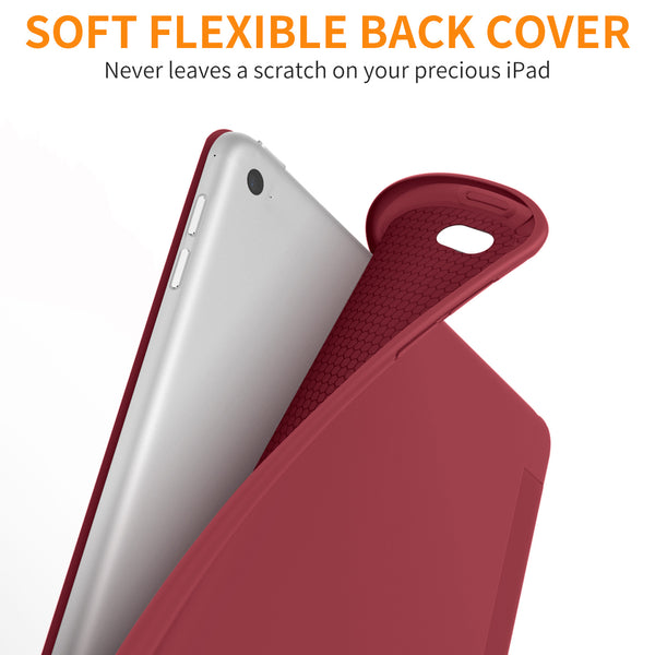 DTTO Case for iPad Mini 4,(Not Compatible with Mini 5th Generation 2019) Ultra Slim Lightweight Smart Case Trifold Stand with Flexible Soft TPU Back Cover for iPad mini4[Auto Sleep/Wake],Navy Blue