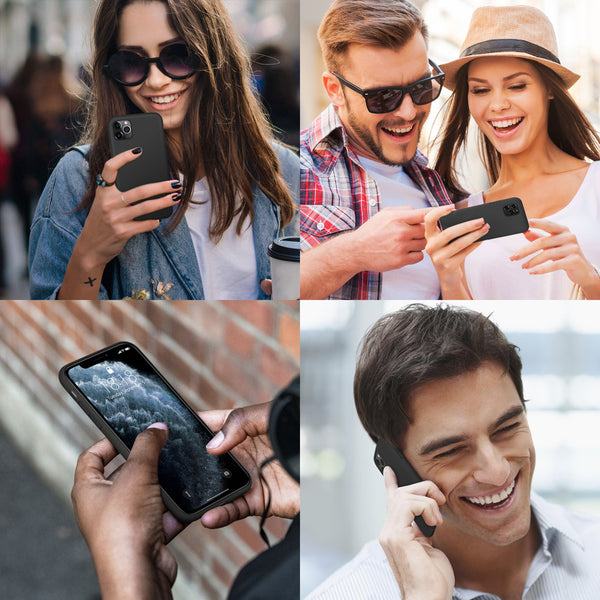 DTTO Compatible with iPhone 11 Pro Case, [Romance Series] Full Covered Silicone Cover [Enhanced Camera and Screen Protection] with Honeycomb Grid Cushion for iPhone 11 Pro 5.8" 2019, American Red