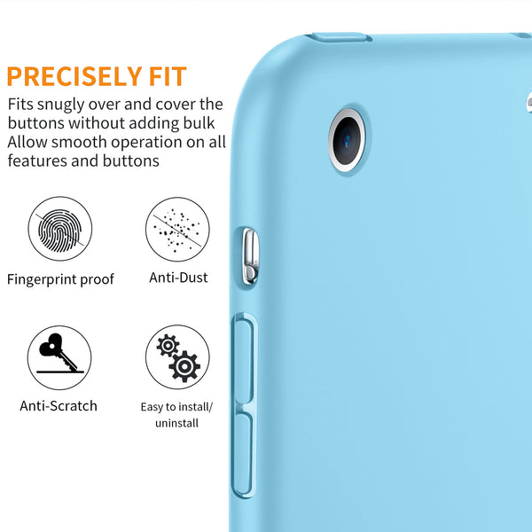 iPad Mini Case for iPad Mini 3/2 / 1, DTTO Ultra Slim Lightweight Smart Case Trifold Cover Stand with Flexible Soft TPU Back Cover for iPad Apple Mini, Mini 2, Mini 3 [Auto Sleep/Wake],NavyBlue